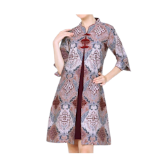 My Aksa Claressa Mahatma Batik Dress