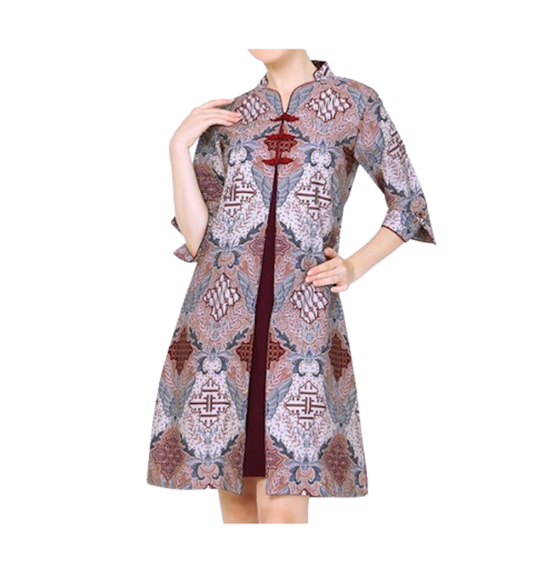 My Aksa Claressa Mahatma Batik Dress 1