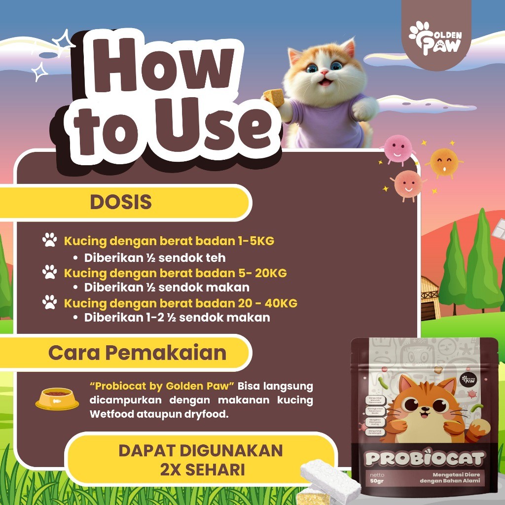 Golden Paw ProbioCat 50 gr 5