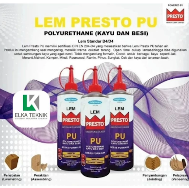 Presto® PU Polyurethane Kayu dan Besi 2