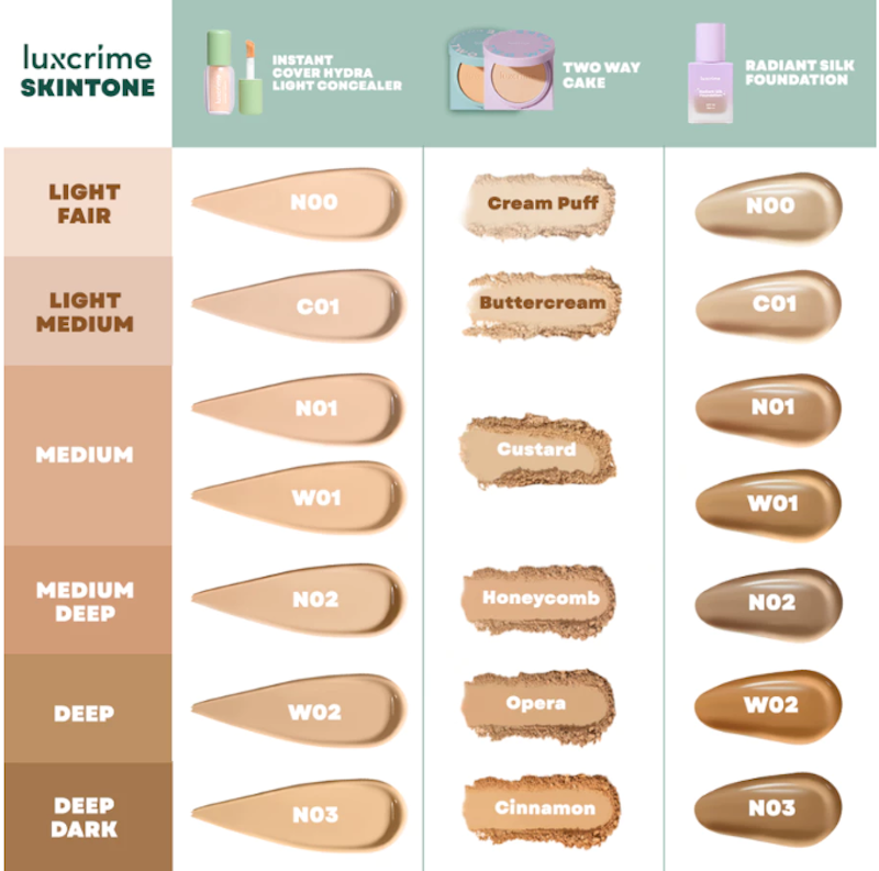 Luxcrime Blur & Cover Two Way Cake Silk Glow Cream Puff