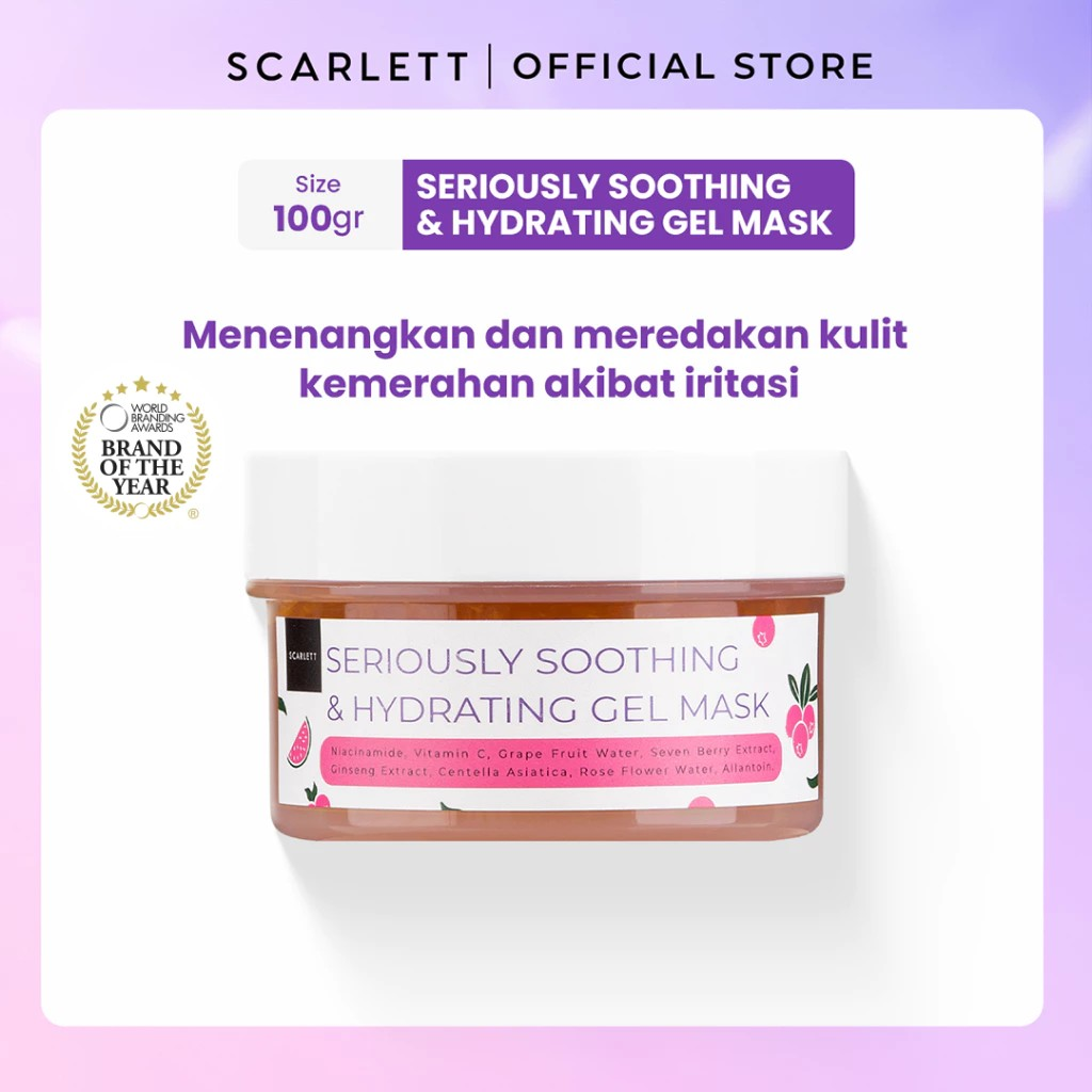 Opto Lingkar Sejahtera Scarlett Whitening Seriously Soothing & Hydrating Gel Mask
