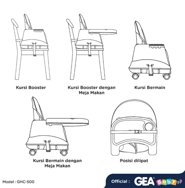 GEA Baby Wonder High Chair & Booster 4