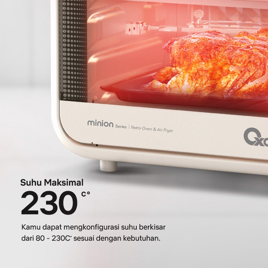 Octa Utama Oxone Retro Air Fryer & Oven OX-276