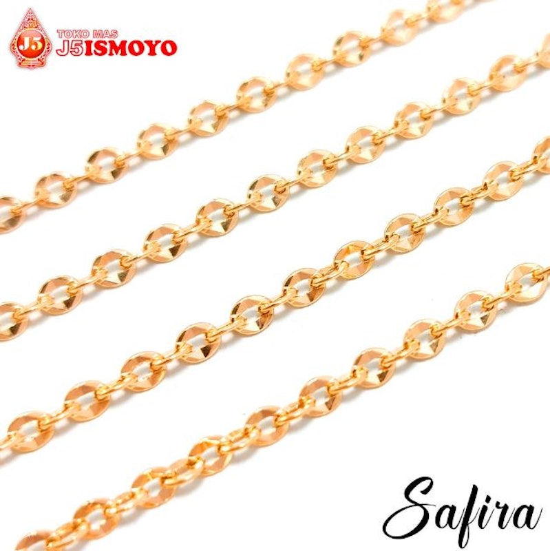 Gelang Emas Rantai Safira 5