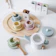 Nunukids Tea Party Set Cake Stand Macaron Color 1