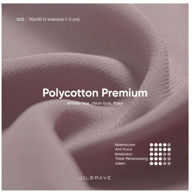 Karya Muda Inspira Jilbrave Nasya Polycotton Premium Hijab Square