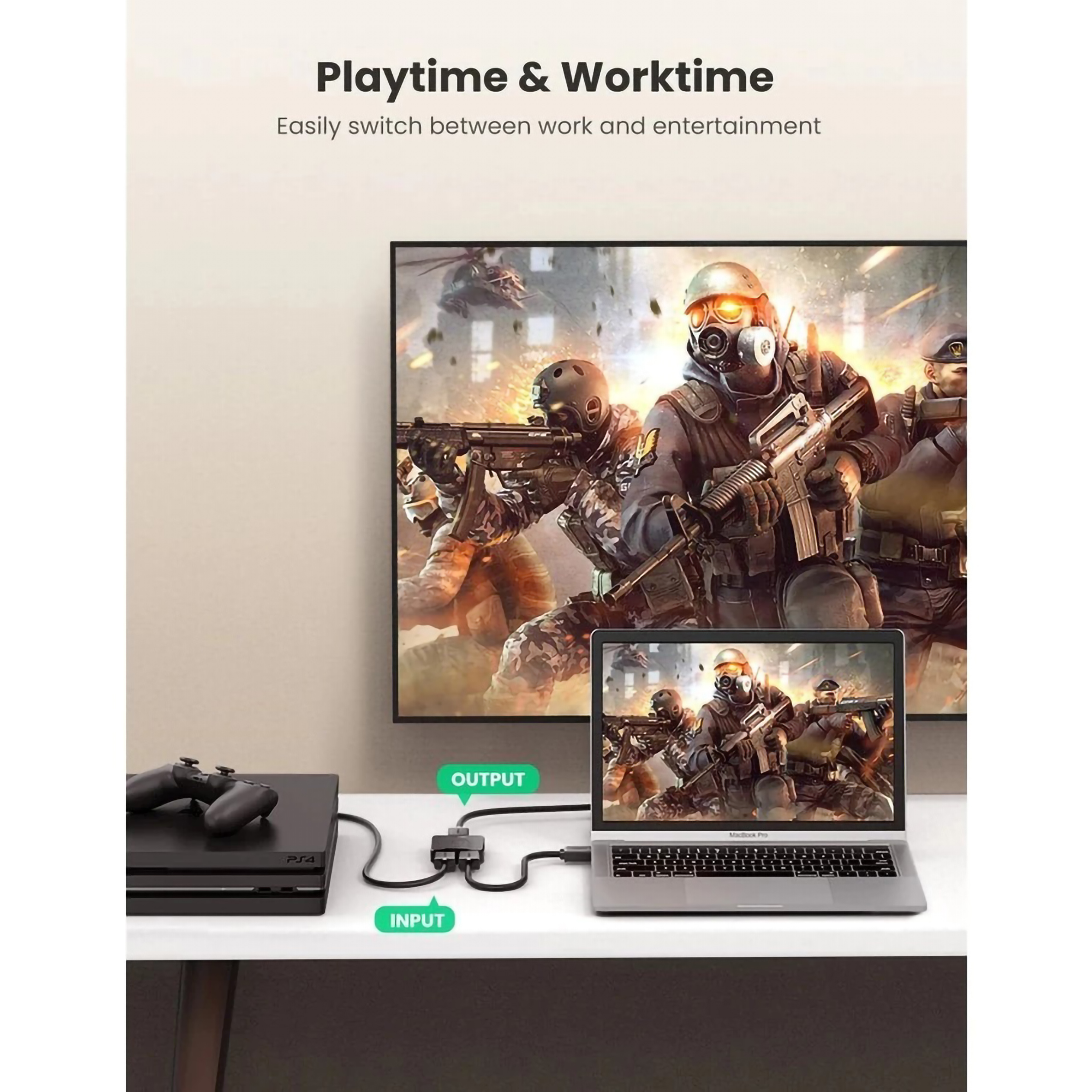 UGREEN UGREEN 4K HDMI Switcher Splitter 50966