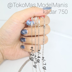 Kalung Lovina Emas Putih 750 Kadar 17K