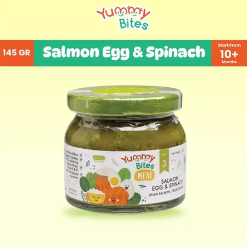 Leon Boga Sentosa Yummy Bites Meal Step 3 Salmon Egg and Spinach