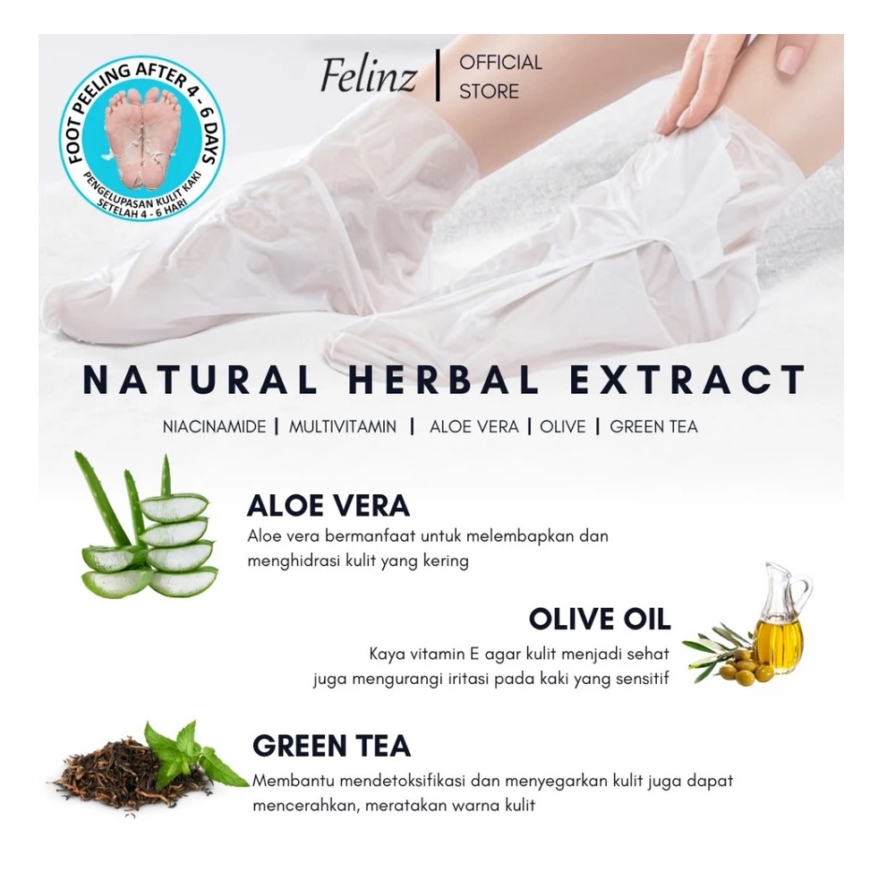 CAKRA DAYA MAKMUR Felinz Exfoliating Foot Mask 