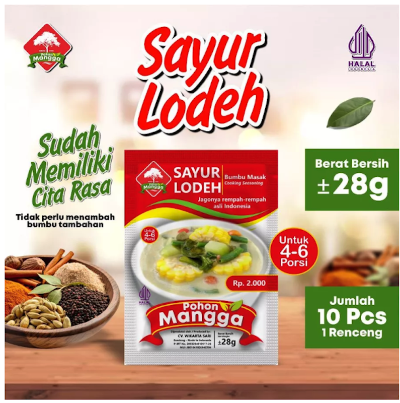 Cap Pohon Mangga Bumbu Sayur Lodeh 4