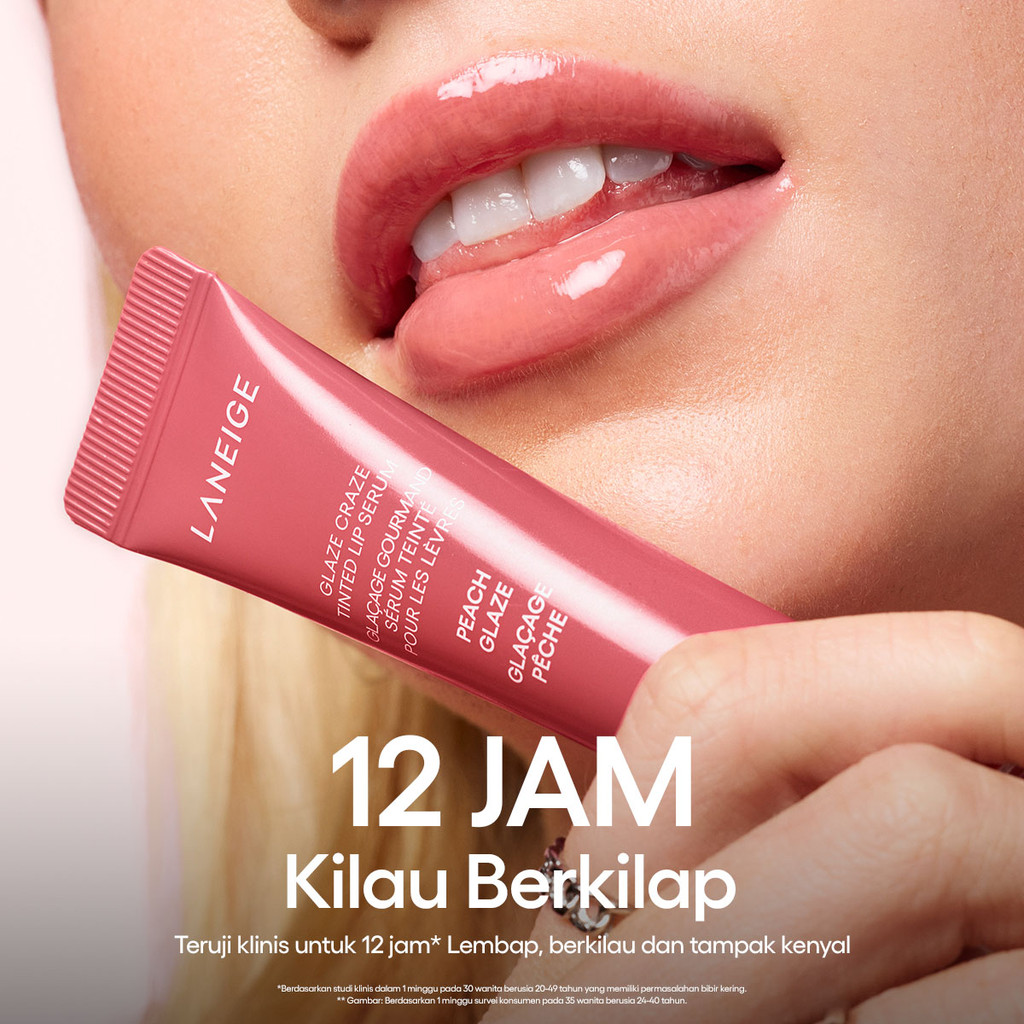 AmorePacific LANEIGE Glaze Craze Tinted Lip Serum Peach Glaze