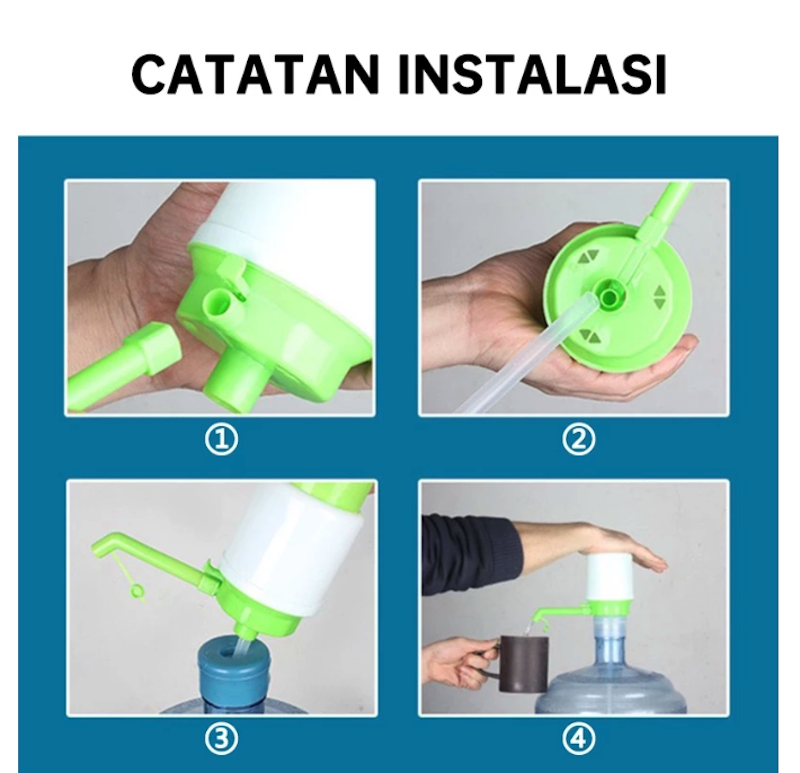 QME Pompa Galon Pencet / Pompa Air Galon Manual 5