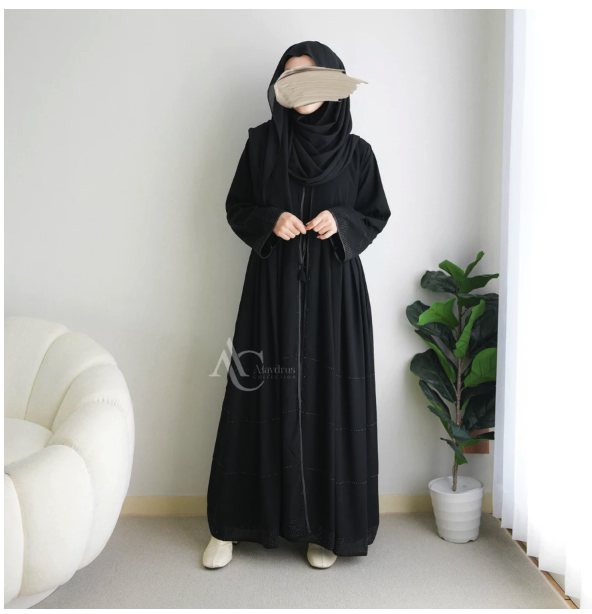 Alaydrus Collection Abaya Hitam Turkey 857