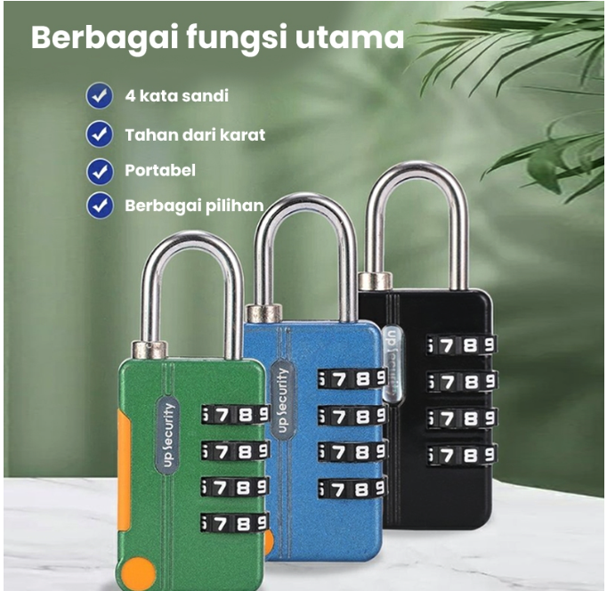 Gembok Koper Kecil 4 Digit 4