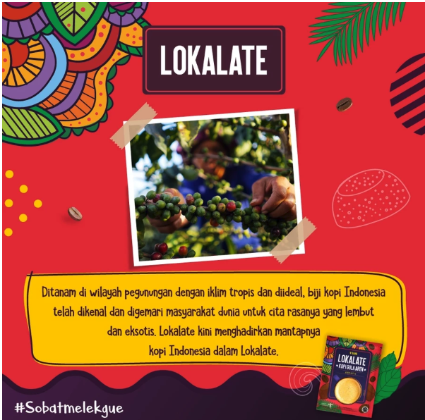 Nutrifood Lokalate Kopi Gula Aren (10 sachet x 15 gram)