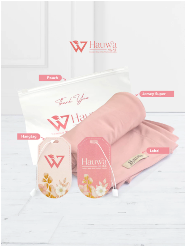 Hauwa Hijab Segitiga Instan Oval Jersey 3