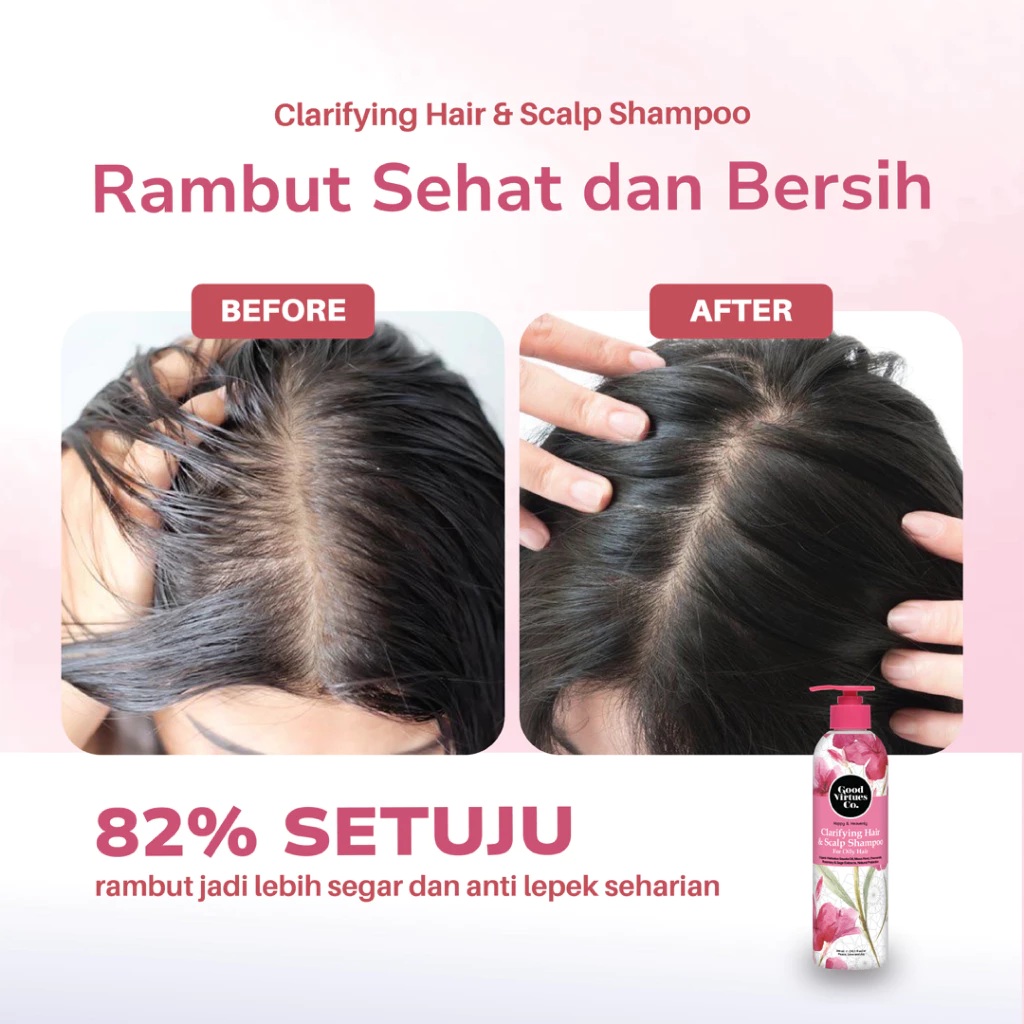 Good Virtues Co.  Good Virtues Co. Clarifying Hair & Scalp Shampoo For Oily Hair