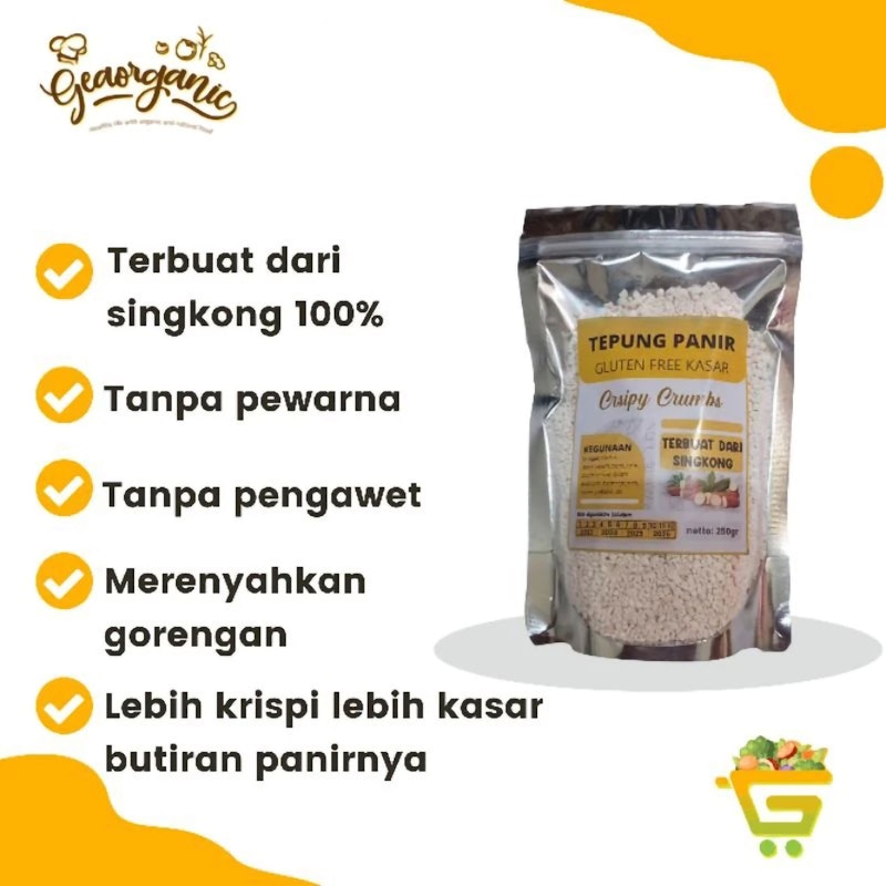 Geaorganic Tepung Panir Gluten Free Kasar 3