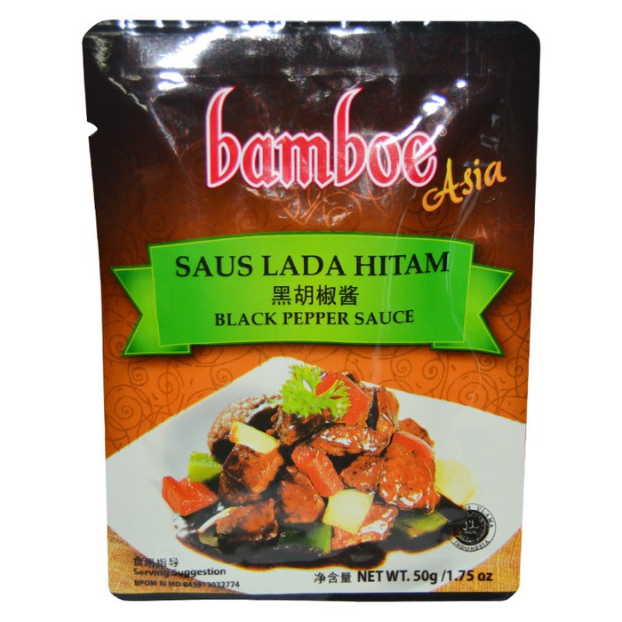 Bamboe Indonesia Bamboe Saus Lada Hitam