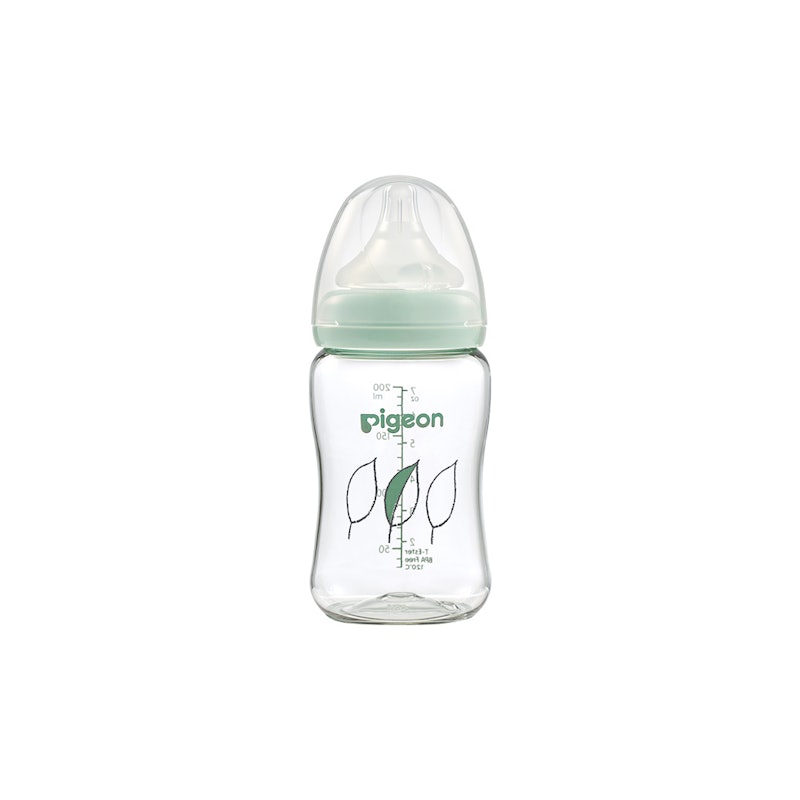 Botol T-Ester Wide Neck 200ml Light Green W/ P-Plus Nipple 1