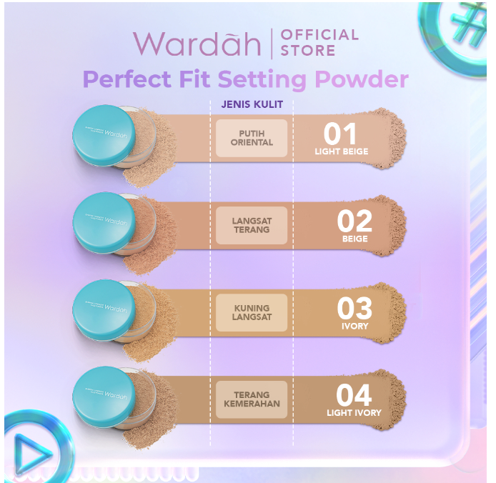 Paragon Technology and Innovation Wardah Everyday Luminous Face Powder  01 Light Beige