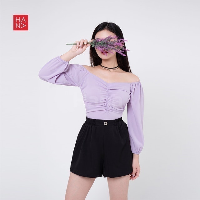 Hailee Sabrina Blouse Wanita TS293