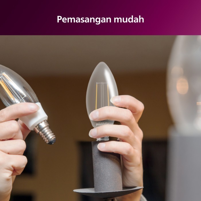 Philips Electronics Nederland B.V. Philips Filament LED Candle Warm White B35