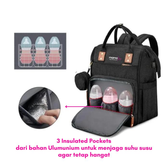 MamaJoy Multifunction Diaper Bag 4