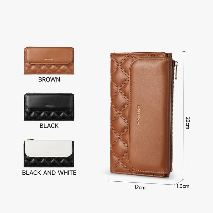  MOSSDOOM Dompet Wanita Simpel Panjang 