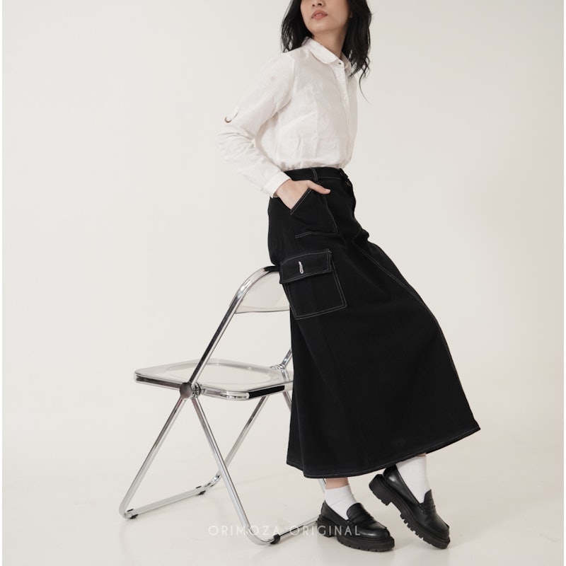 Cargo Skirt List Jeans 2