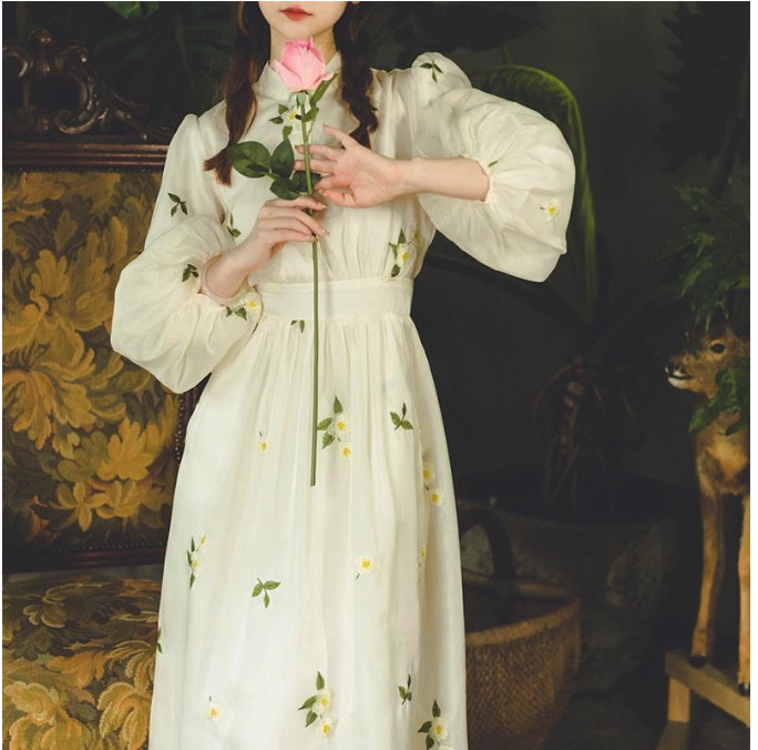  Susana ID Dress Fairy Bordir Emroidery Korean Style  D146