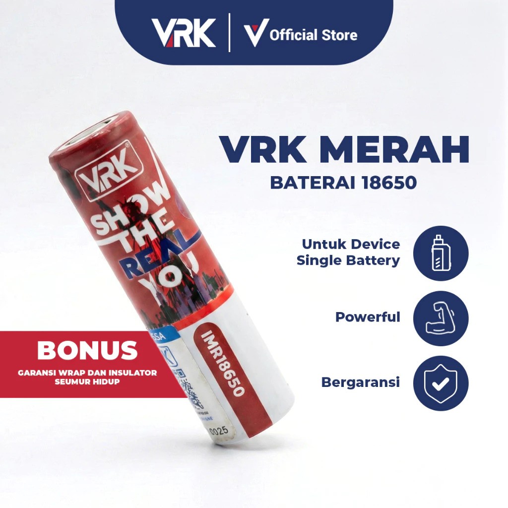 VRK Merah 18650 2500mAh Battery