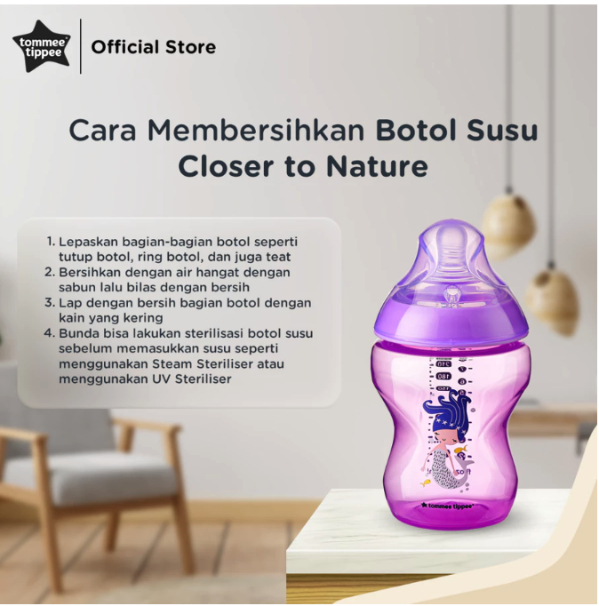 Mayborn Group Tommee Tippee Closer to Nature PP Bottle Purple