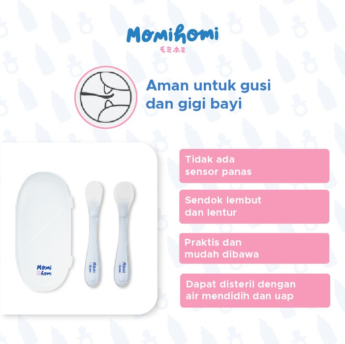  Momi Homi Sendok Makan Bayi Silikon 02