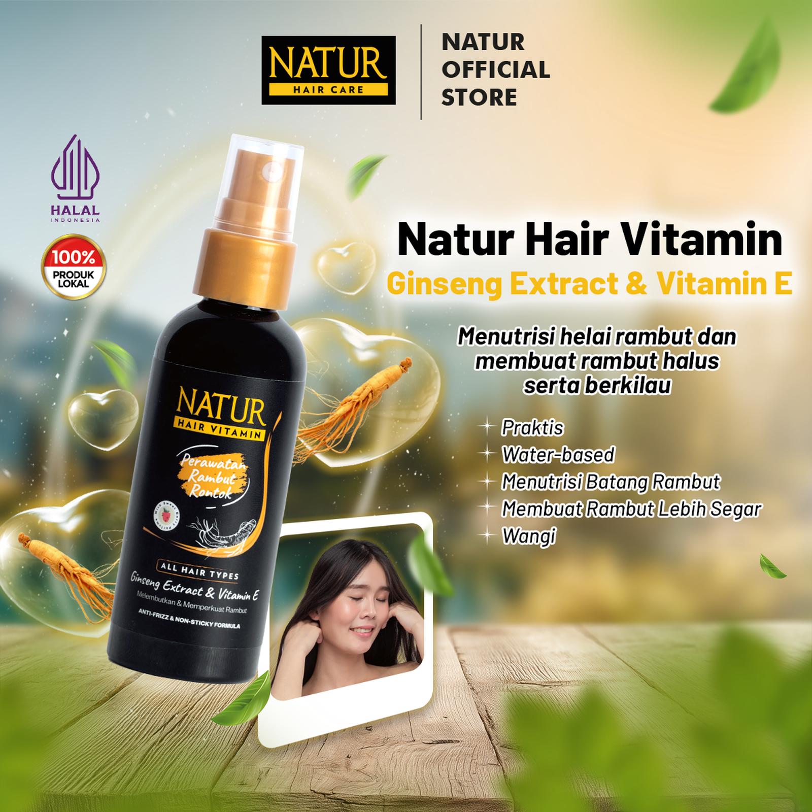 Gondowangi Tradisional Kosmetika Natur Hair Care Hair Vitamin Ginseng Extract & Vitamin E