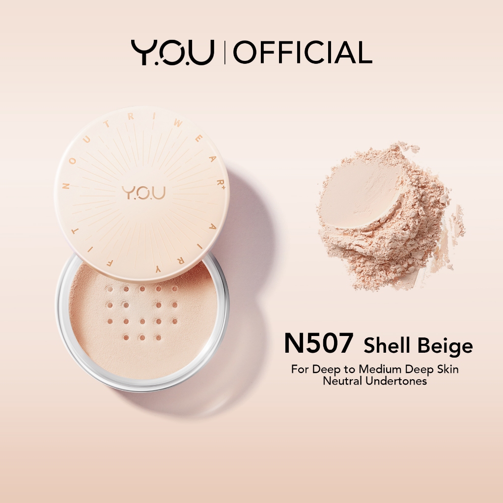 HEBE Beauty Style Y.O.U NoutriWear+ Airy Fit Loose Powder N507 Shell Beige