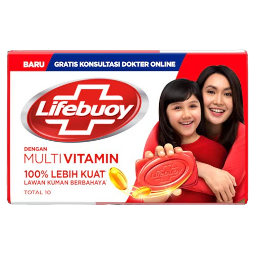 Lifebuoy Sabun Batang Anti Bakteri Total 10