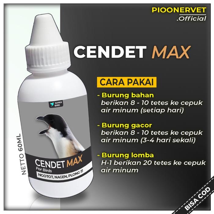  CENDET MAX Vitamin Burung