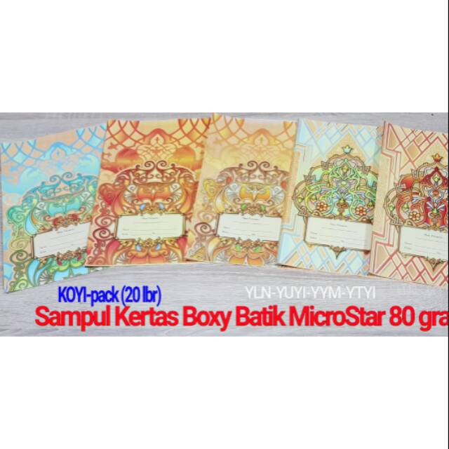Sampul Kertas Buku Tulis Kuarto Art Paper Batik