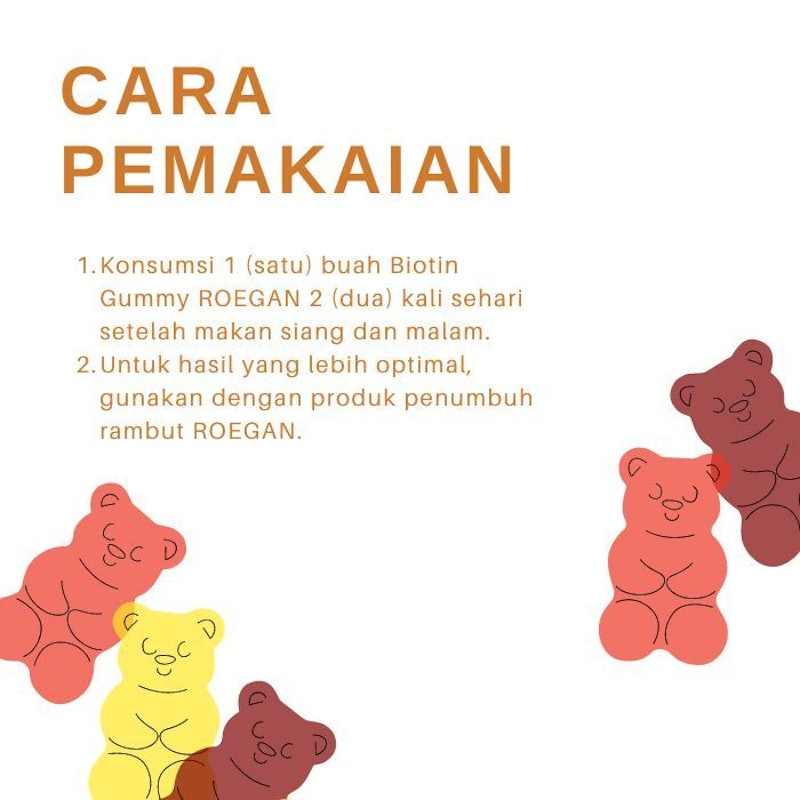 ROEGAN Biotin Gummy 3