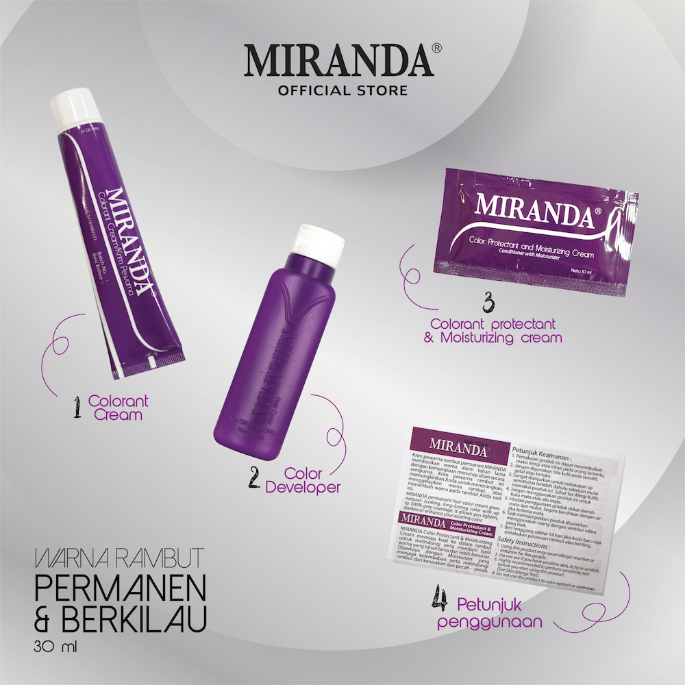 Victoria Care Indonesia Miranda Permanent Hair Color (MC14 Golden Brown)