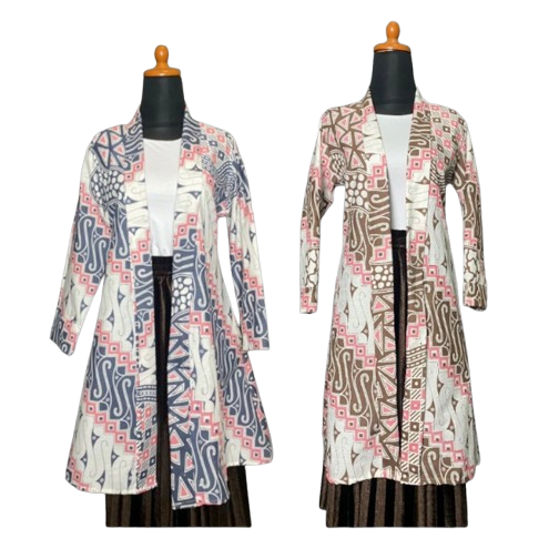 Batik Dua Putri Blazer Batik Wanita Modern 1