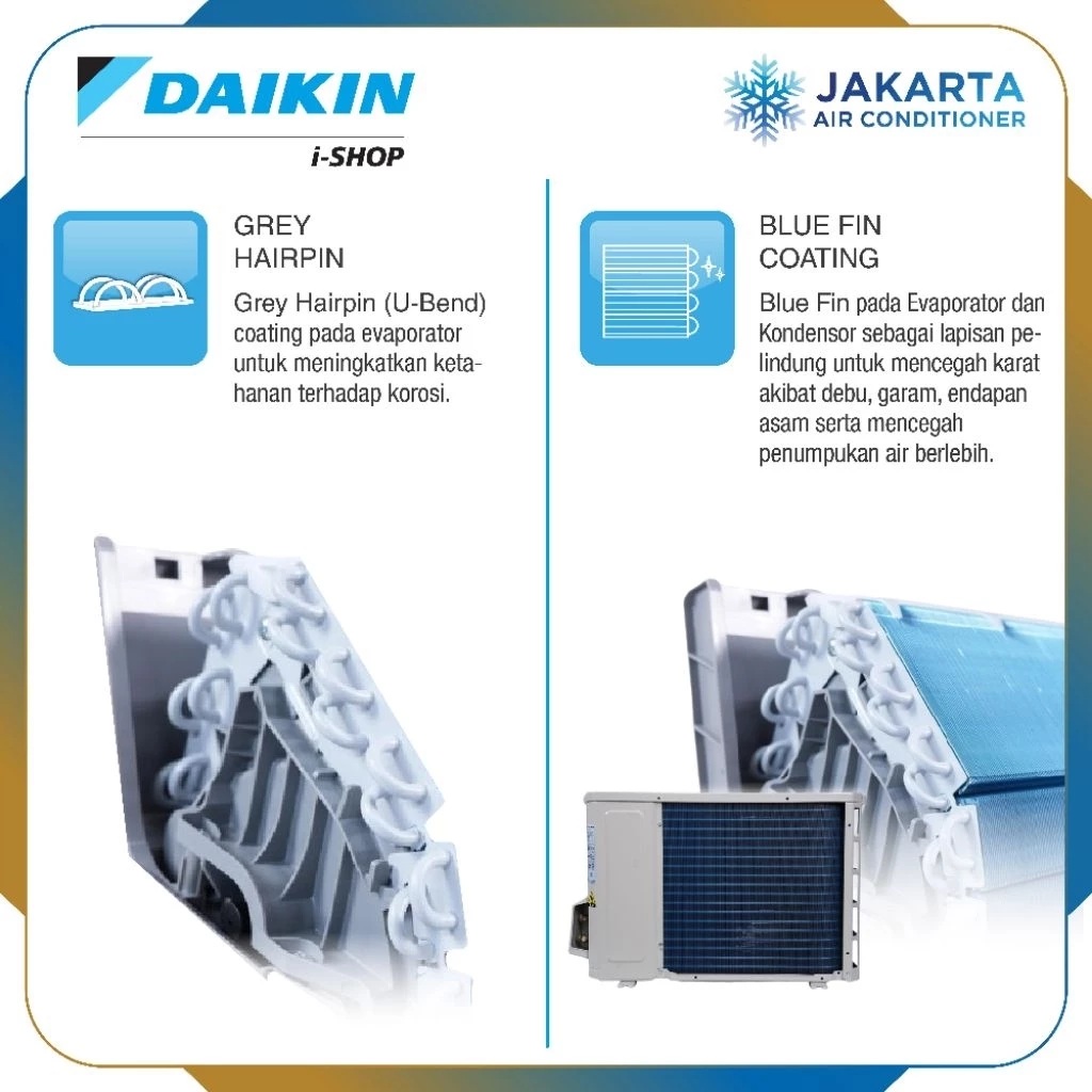 Daikin Daikin AC SUPER MINI SPLIT 0,5 PK FTC15YV14