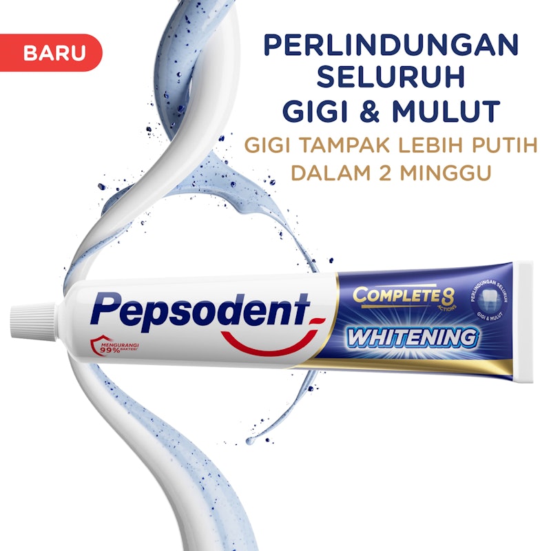 Pasta Gigi Pepsodent Complete 8 Plus Whitening 2