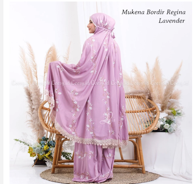  Jumuna Mukena Lace Dewasa Bordir Regina