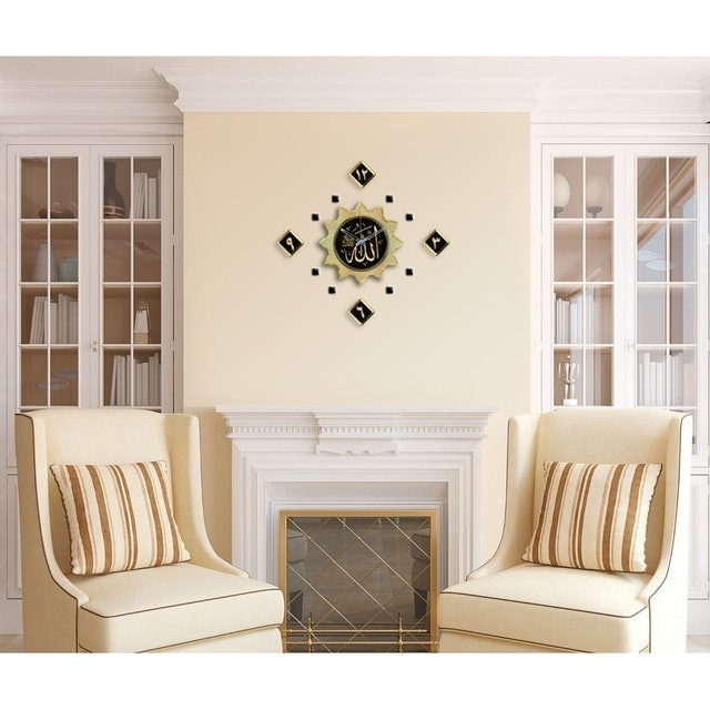  Jam Dinding Kayu Kaligrafi