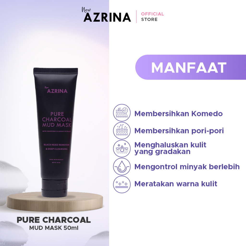 Azrina Pure Charcoal Mud Mask