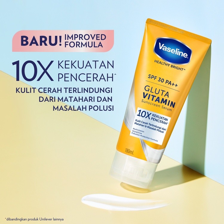 Unilever Body Care Indonesia Vaseline® SPF 30 PA++ Gluta Vitamin Sunscreen Serum